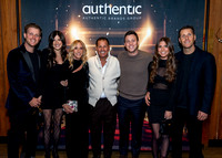 Authentic Brand Group 2023 Holiday Party at Tao Downtown Step n Repeat Photos